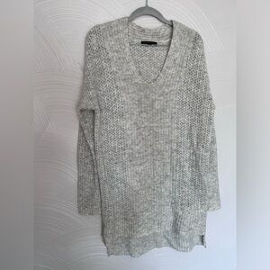 Banana Republic Womens Sweater Size Medium, Open Knit, Tunic Style, Merino Wool
